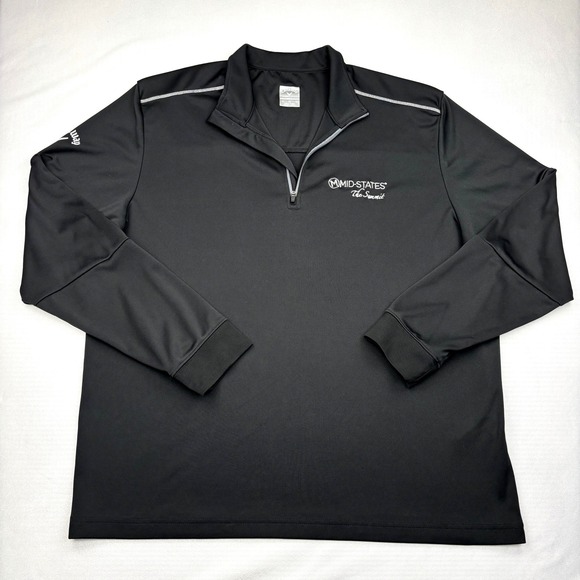 Callaway Other - Callaway Weather Series Mens XL Black 1/4 Zip Golf Pullover Windshirt SU32471
